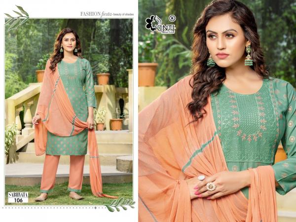 Kinti Sabhyata Rayon Regular Kurti With Bottom Dupatta Collection